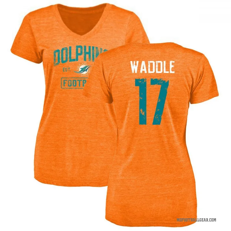 Myles Gaskin Miami Dolphins Men's Name & Number Logo T-Shirt - Ash